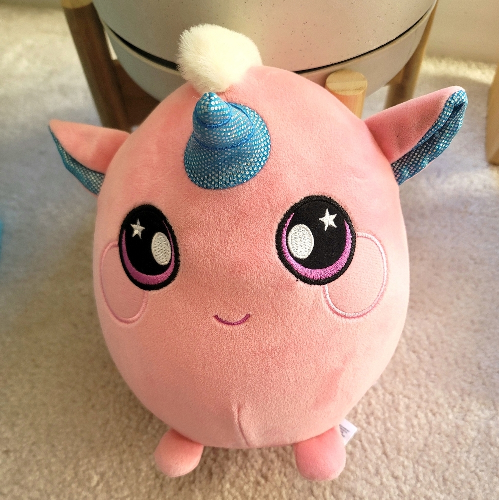 Squeezamals 8" Large Pink Unicorn - Super-Squishy Foam Stuffed Animal